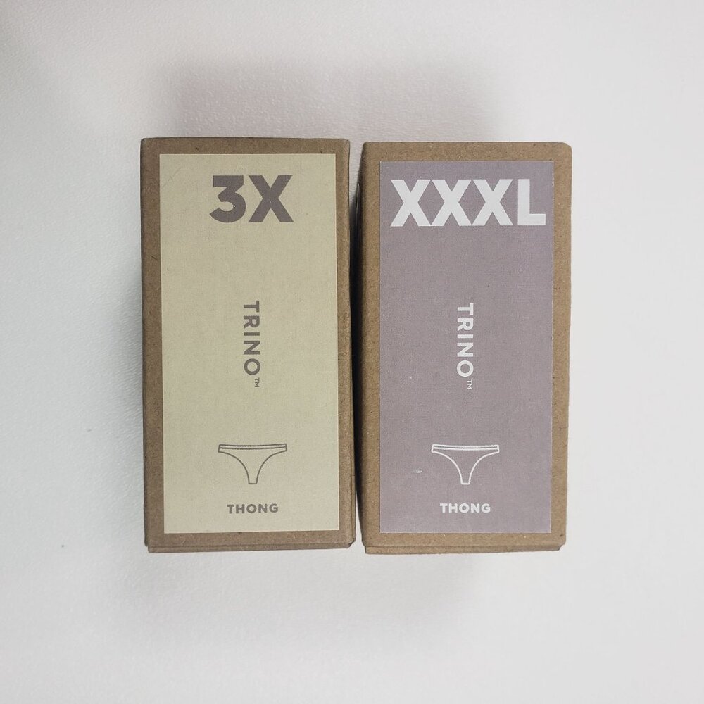 Allbirds Womens Thong Underwear 2-Pack Trino Blend 3X & XXXL Pitaya & Wheat NIB - Picture 16 of 16